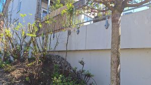 Terrassenseite vor der Reinigung 2025